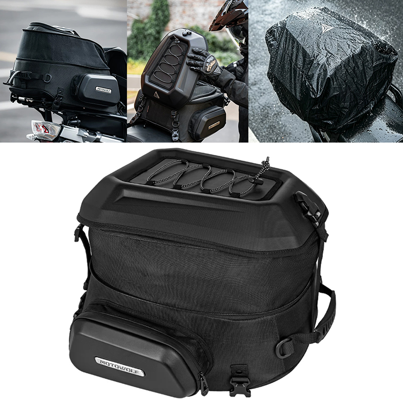 Panniers Waterproof Rear - กระเป๋าข้างมอเตอร์ไซค์แบบแข็ง กันน้ำ ขนาด 23-35 ลิตร สำหรับติดเบาะหลัง