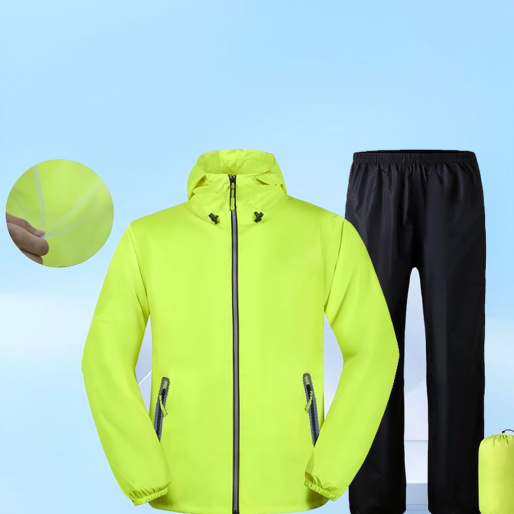 Cycling Commute Pants - ชุดกันฝนทนทาน กันน้ำ ระบายอากาศได้ดี ประกอบด้วยเสื้อกันฝนและกางเกง สำหรับงานกลางแจ้ง ขี่มอเตอร์ไซค์
