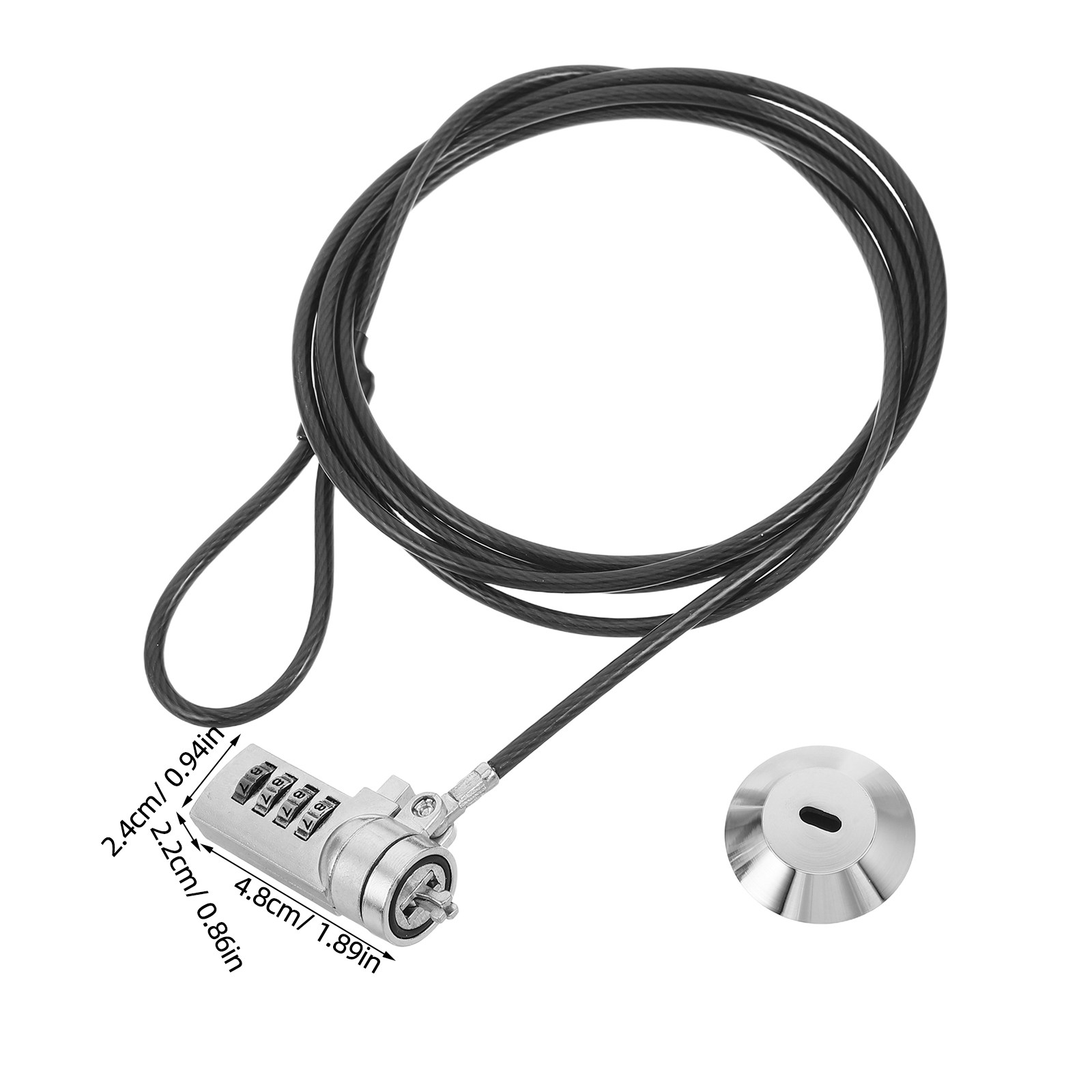 1 ชุด ล็อคแล็ปท็อปแบบสายเคเบิล - Cable Lock Flexible บทวิจารณ์และราคา