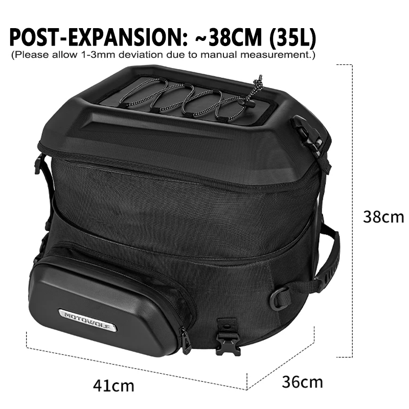 กระเป๋าข้างมอเตอร์ไซค์แบบแข็ง  - Panniers Waterproof Rear บทวิจารณ์และราคา