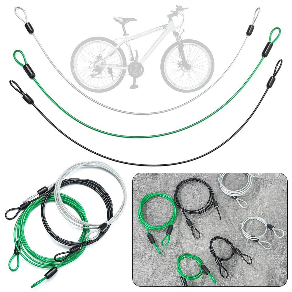 0.5/1/2m ลวดล็อคจักรยานอุปกรณ์ - Cable Lock Flexible บทวิจารณ์และราคา